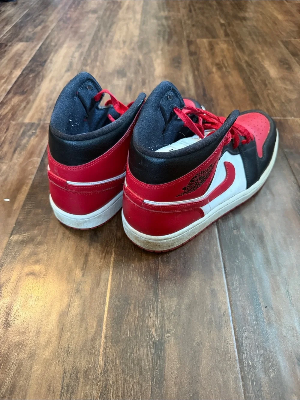 Jordan Men’s High-Top Sneakers - Red / Black / White